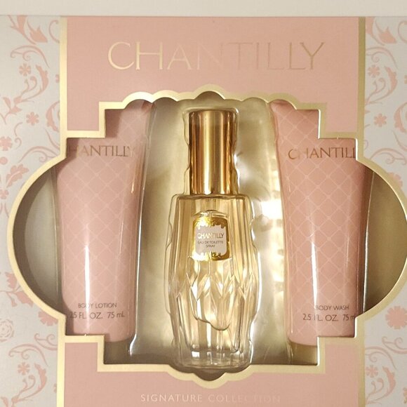 BEAUTIFUL DANA CHANTILLY SIGNATURE COLLECTION BODY LOTION, EDT, Body Wash NEW - Picture 1 of 4